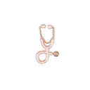 Stethoscope - Gold Pink Pin