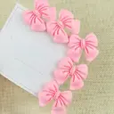 Pink Bow Medium Baby Clips
