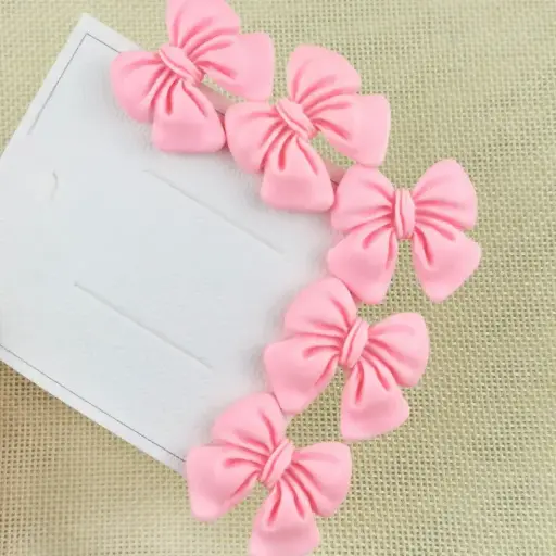 Pink Bow Medium Baby Clips