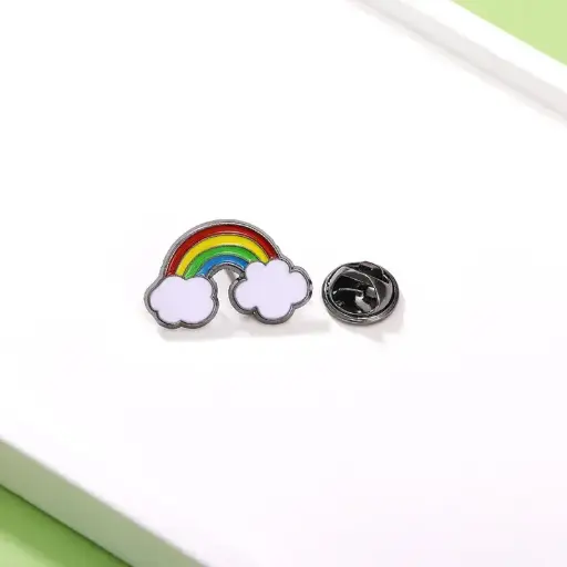 Rainbow Cloud Pin